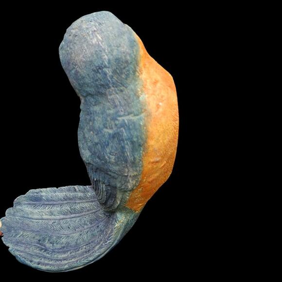 Bluebird Statue Birdfeeder Bird Seed Resin Patio Lawn Garden Home Decor NEW - Picture 7 of 9